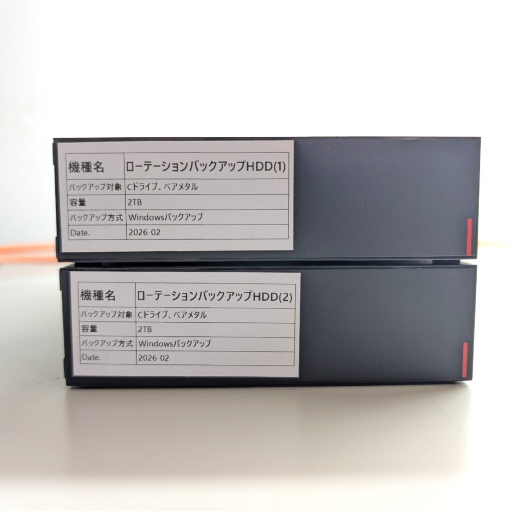 ローテーションバックアップ